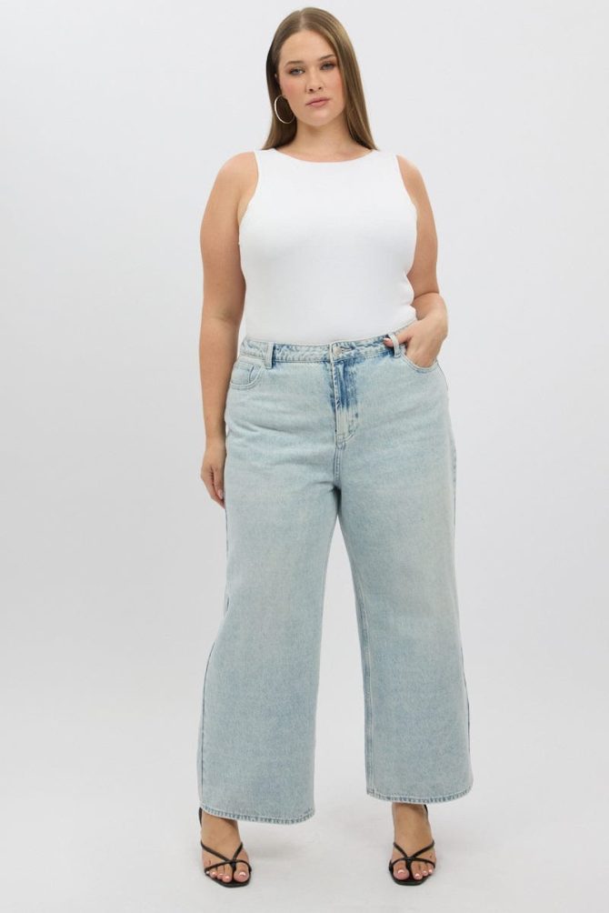 White Bodysuit Sleeveless Boat Neck Modal