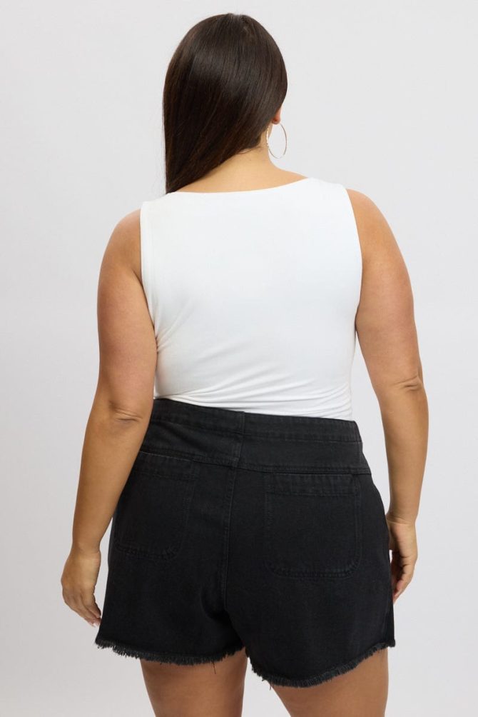 White Bodysuit Sleeveless Supersoft