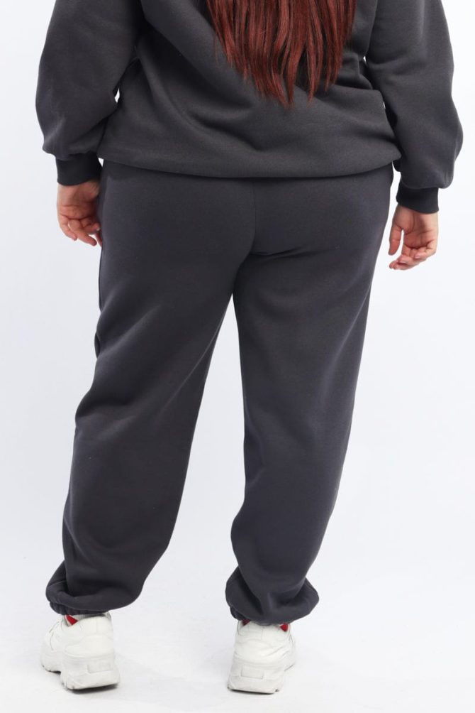 Grey Bow Print Track Pants