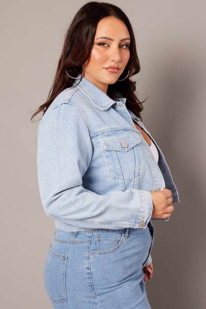 Denim Cropped Jacket