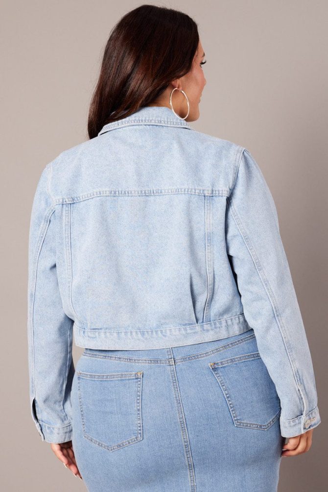 Denim Cropped Jacket