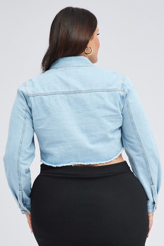 Denim Cropped Denim Jacket