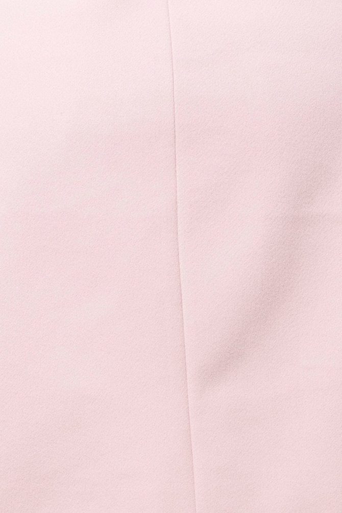 Pink One Button Coat