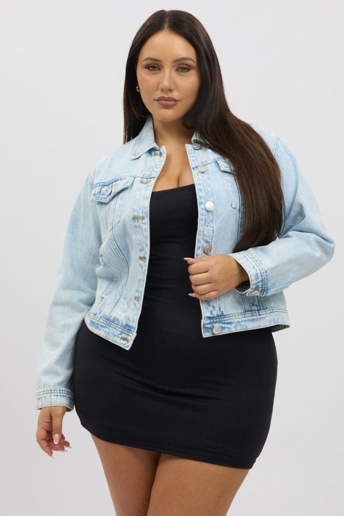 Denim Light Acid Wash Denim Jacket