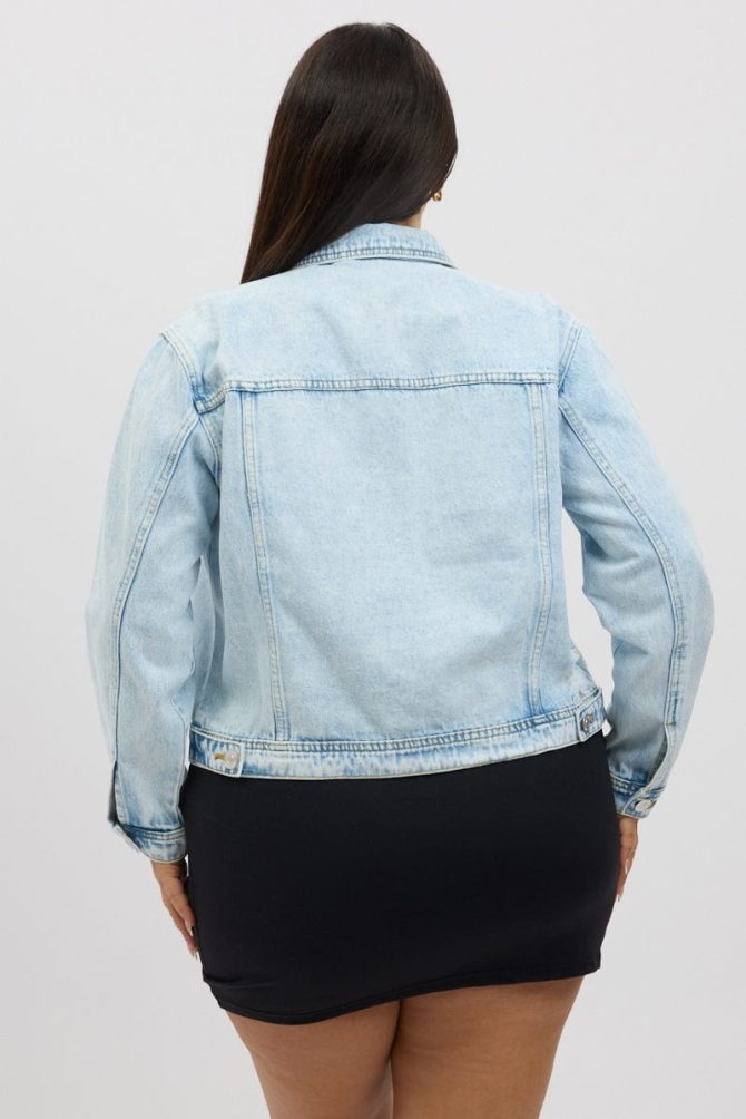 Denim Light Acid Wash Denim Jacket