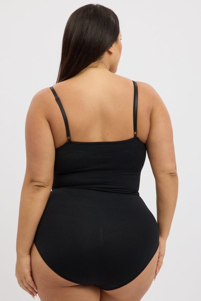 Black Seamless Sculpting Bodysuit