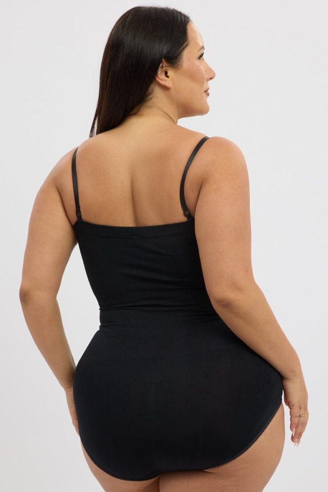Black Seamless Sculpting Bodysuit